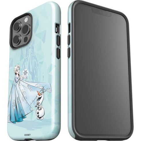 Disney Frozen Elsa and Olaf Art iPhone 14 Pro Max Impact Case