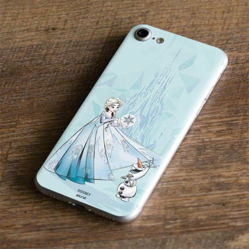 Disney Frozen Elsa and Olaf Art iPhone 8 Skin