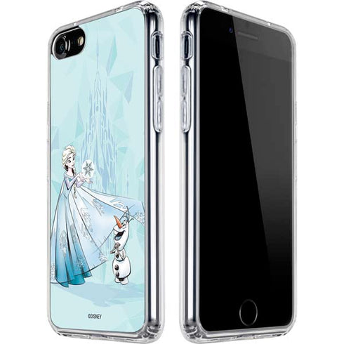 Disney Frozen Elsa and Olaf Art iPhone SE (2nd & 3rd Gen) Clear Case