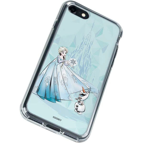 Disney Frozen Elsa and Olaf Art iPhone SE (2nd & 3rd Gen) Clear Case