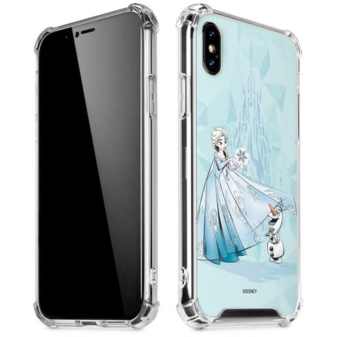 Disney Frozen Elsa and Olaf Art iPhone XS Max Clear Case
