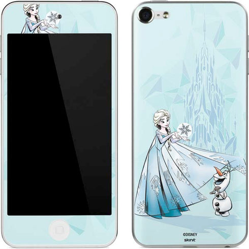 Disney Frozen Elsa and Olaf Art Apple iPod Skin