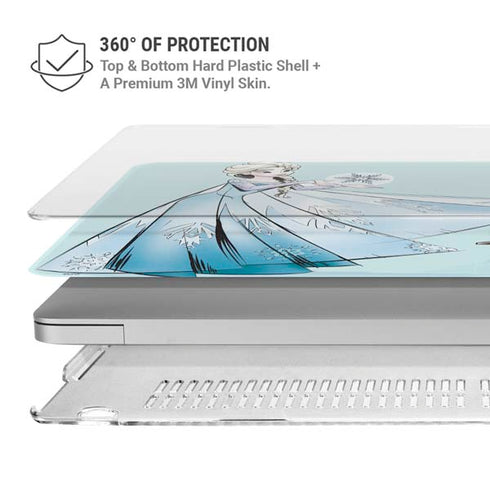 Disney Frozen Elsa and Olaf Art MacBook Air 13in M1 (2021) Case plus Skin