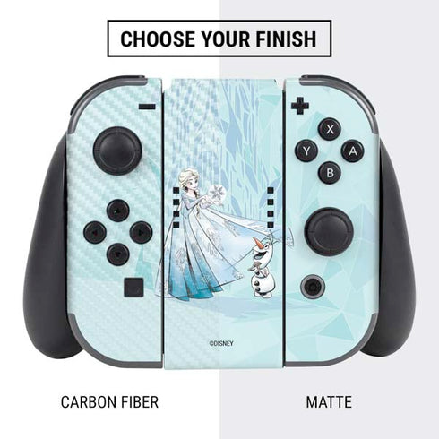 Disney Frozen Elsa and Olaf Art Nintendo Switch Bundle Skin