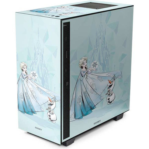 Disney Frozen Elsa and Olaf Art NZXT H510 Compact ATX Mid-Tower Case Skin