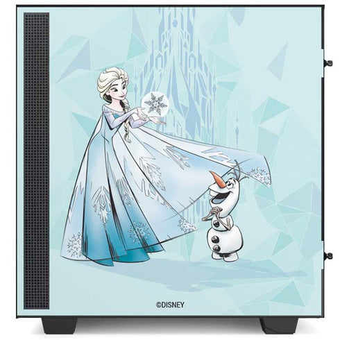 Disney Frozen Elsa and Olaf Art NZXT H510 Compact ATX Mid-Tower Case Skin