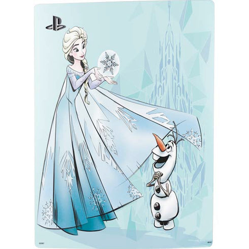 Disney Frozen Elsa and Olaf Art PS5 Digital Edition Console Skin
