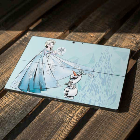 Disney Frozen Elsa and Olaf Art Surface Pro 7 Skin