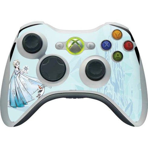 Disney Frozen Elsa and Olaf Art Xbox 360 Wireless Controller Skin
