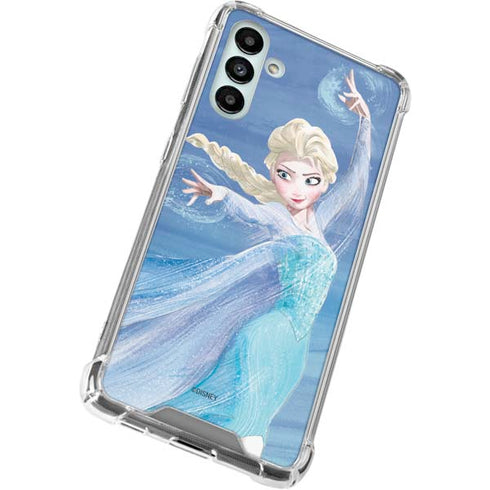 Disney Frozen Elsa Icy Powers Art Galaxy A13 5G Clear Case