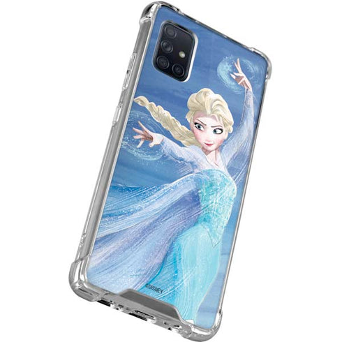 Disney Frozen Elsa Icy Powers Art Galaxy A51 5G Clear Case