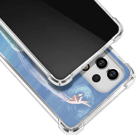 Disney Frozen Elsa Icy Powers Art Galaxy A53 5G Clear Case