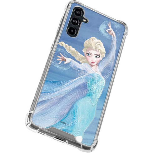 Disney Frozen Elsa Icy Powers Art Galaxy A54 5G Clear Case