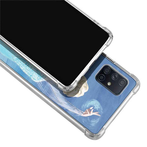 Disney Frozen Elsa Icy Powers Art Galaxy A71 5G Clear Case