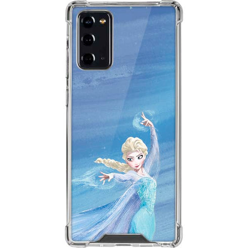 Disney Frozen Elsa Icy Powers Art Galaxy Note20 5G Clear Case