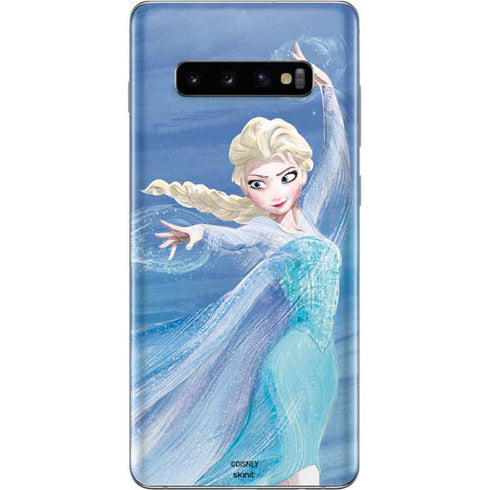 Disney Frozen Elsa Icy Powers Art Galaxy S10 Plus Skin