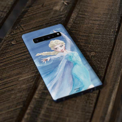Disney Frozen Elsa Icy Powers Art Galaxy S10 Plus Skin
