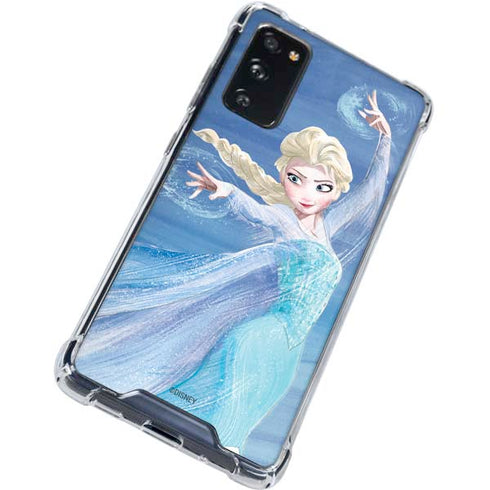 Disney Frozen Elsa Icy Powers Art Galaxy S20 FE Clear Case
