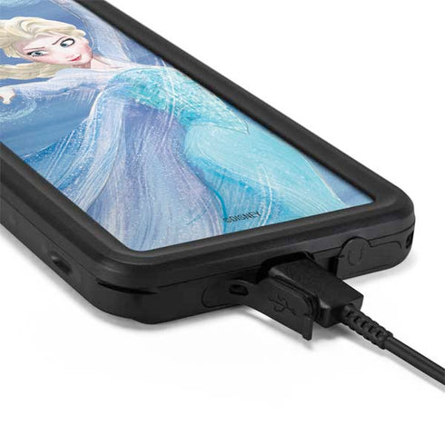 Disney Frozen Elsa Icy Powers Art Galaxy S20 Plus Waterproof Case