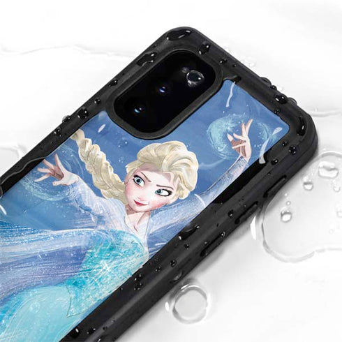 Disney Frozen Elsa Icy Powers Art Galaxy S20 Waterproof Case