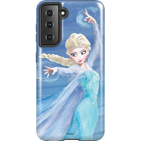 Disney Frozen Elsa Icy Powers Art Galaxy S21 5G Pro Case