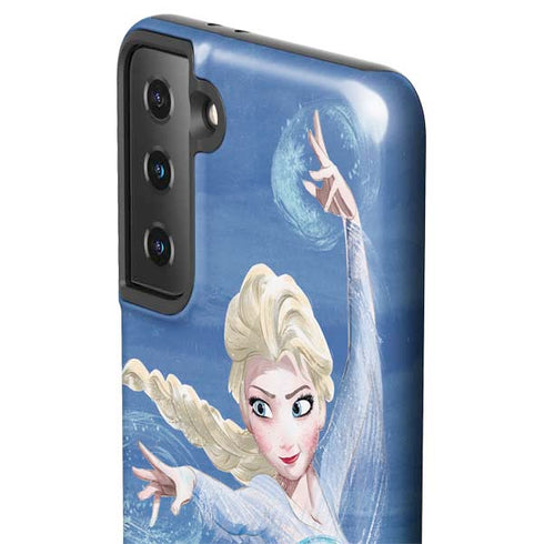 Disney Frozen Elsa Icy Powers Art Galaxy S21 FE Pro Case