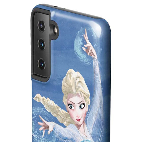Disney Frozen Elsa Icy Powers Art Galaxy S21 Plus 5G Pro Case