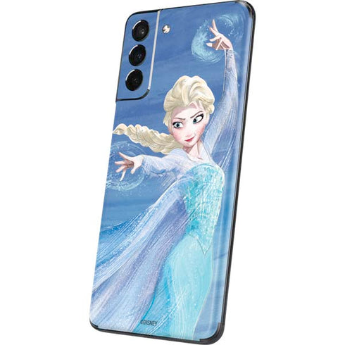 Disney Frozen Elsa Icy Powers Art Galaxy S21 Plus 5G Skin