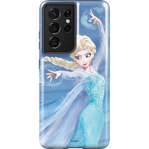 Disney Frozen Elsa Icy Powers Art Galaxy S21 Ultra 5G Pro Case