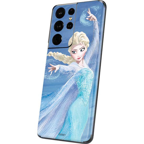 Disney Frozen Elsa Icy Powers Art Galaxy S21 Ultra 5G Skin