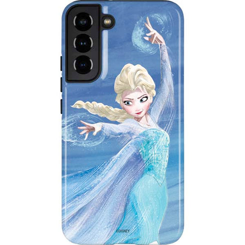 Disney Frozen Elsa Icy Powers Art Galaxy S22 Plus Pro Case