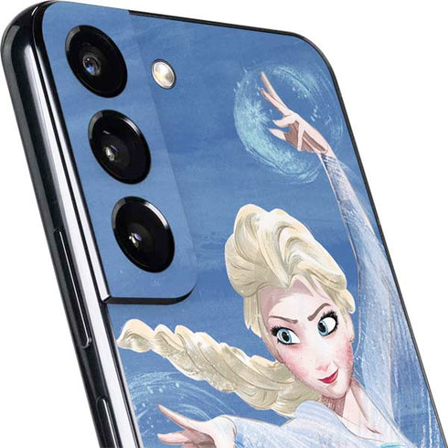 Disney Frozen Elsa Icy Powers Art Galaxy S22 Plus Skin