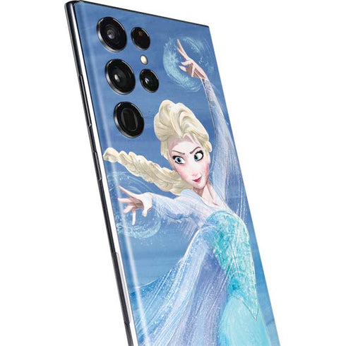 Disney Frozen Elsa Icy Powers Art Galaxy S22 Ultra Skin