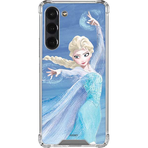 Disney Frozen Elsa Icy Powers Art Galaxy S23 Plus Clear Case