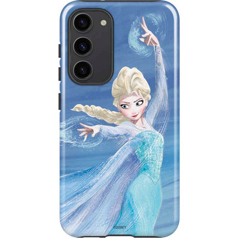 Disney Frozen Elsa Icy Powers Art Galaxy S23 Plus Pro Case