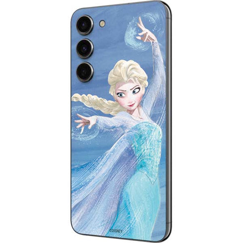 Disney Frozen Elsa Icy Powers Art Galaxy S23 Plus Skin