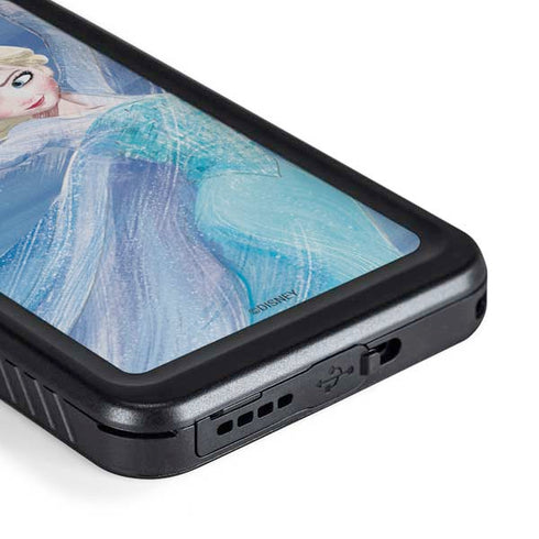 Disney Frozen Elsa Icy Powers Art Galaxy S23 Plus Waterproof Case