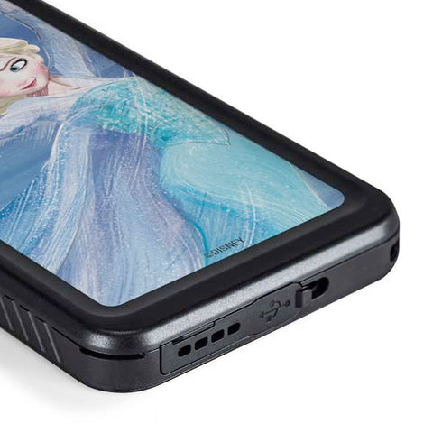 Disney Frozen Elsa Icy Powers Art Galaxy S23 Waterproof Case