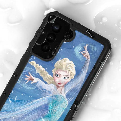 Disney Frozen Elsa Icy Powers Art Galaxy S23 Waterproof Case