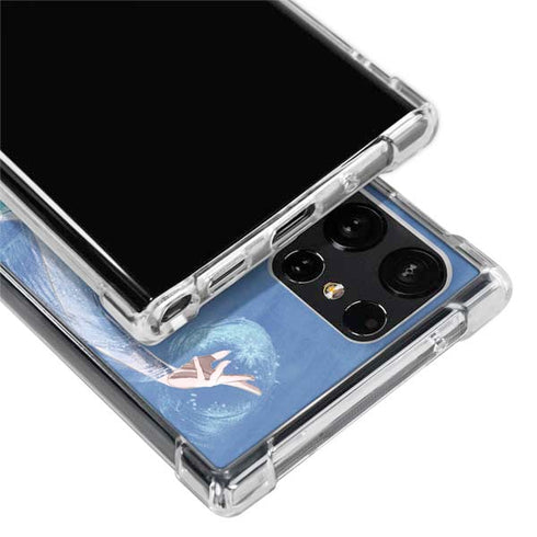 Disney Frozen Elsa Icy Powers Art Galaxy S24 Ultra Clear Case
