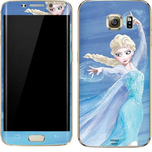 Disney Frozen Elsa Icy Powers Art Galaxy S7 Edge Skin