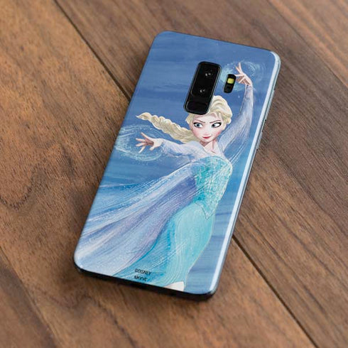 Disney Frozen Elsa Icy Powers Art Galaxy S9 Plus Skin