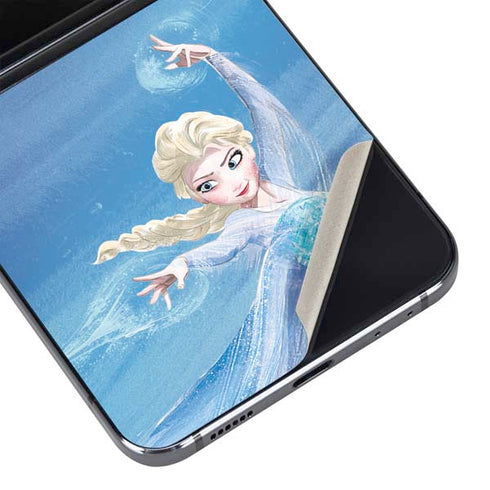 Disney Frozen Elsa Icy Powers Art Galaxy Z Flip5 5G Skin