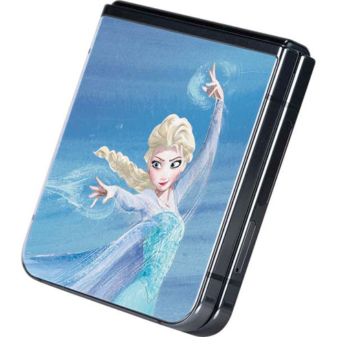 Disney Frozen Elsa Icy Powers Art Galaxy Z Flip5 5G Skin