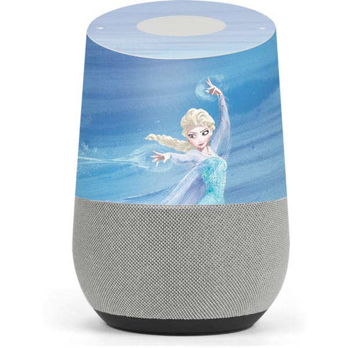 Disney Frozen Elsa Icy Powers Art Google Home Skin