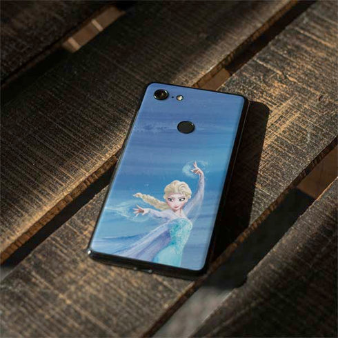 Disney Frozen Elsa Icy Powers Art Google Pixel 3 XL Skin