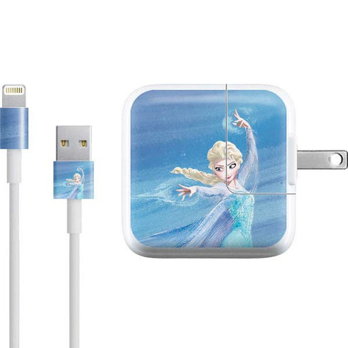 Disney Frozen Elsa Icy Powers Art iPad Charger (10W USB) Skin