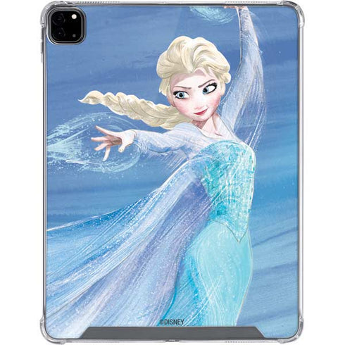 Disney Frozen Elsa Icy Powers Art iPad Pro 12.9in (2020) Clear Case
