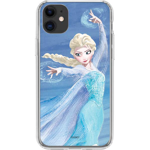 Disney Frozen Elsa Icy Powers Art iPhone 11 Clear Case