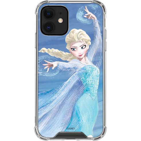 Disney Frozen Elsa Icy Powers Art iPhone 12 Clear Case